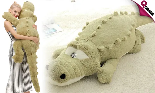 Oversized Crocodile Plush Stuffed Toy!